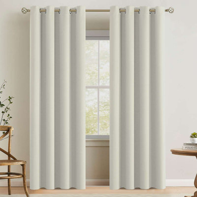 Room Darkening Curtains for Bedroom 42"/52" Wide Curtains Thermal Insulated 100”/120“/180” Wide Long Room Darkening  Curtains for Living Room Outdoor Privacy Energy Saving Curtains for Patio Door Grommet 1 Panel
