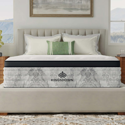 Kingsdown Passions Bankwell 16" Medium Firm Twin Euro Pillow Top Hybrid Luxury Mattress