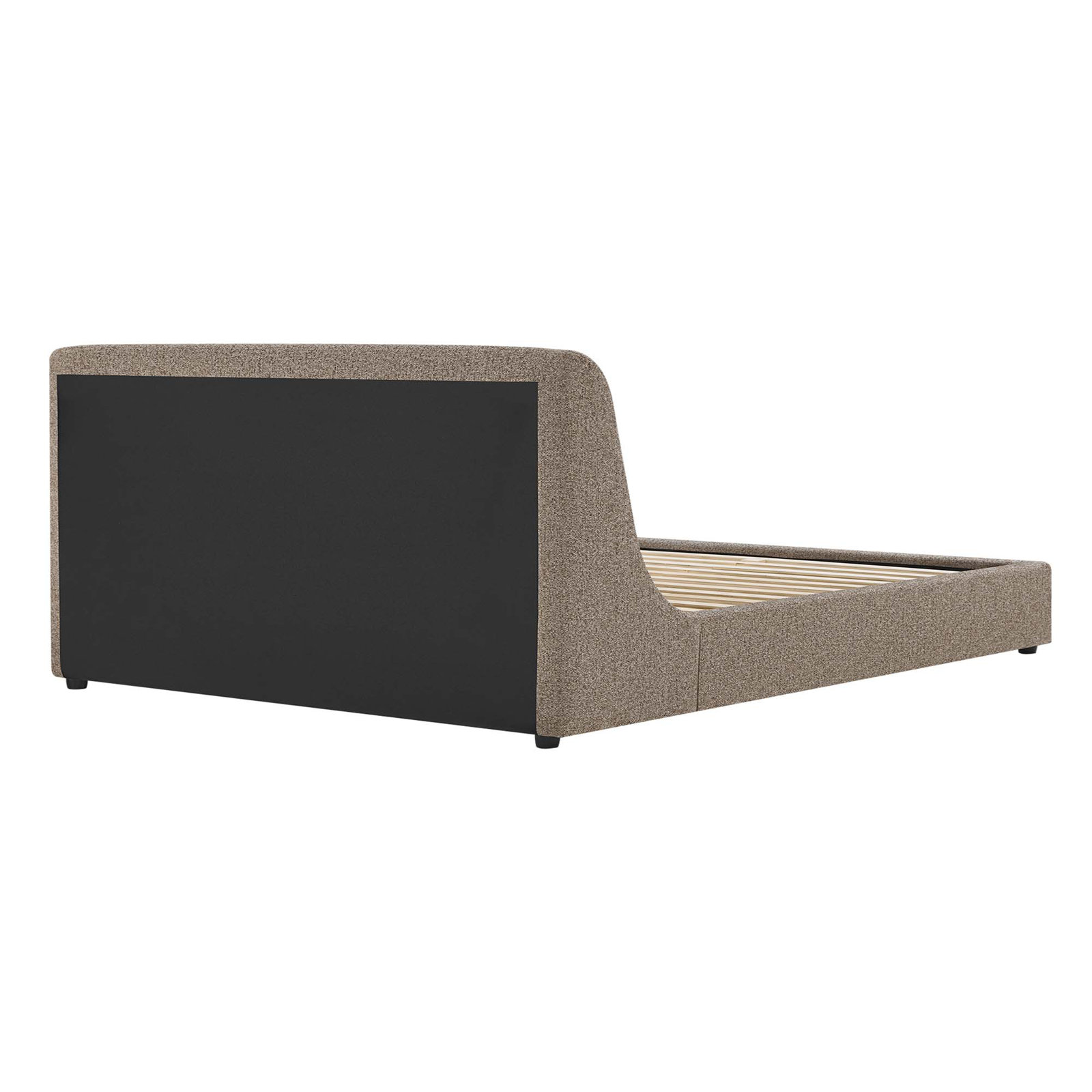Upholstered Platform Bed, Ojai Earth Performance Textured Weave, King 