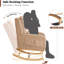 Rocking Chair with Supportive Lumbar Pillow-990848804