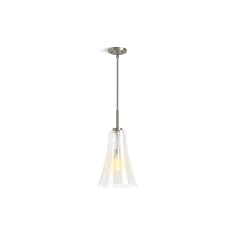 Simplice 14 In. Pendant, Brushed Nickel, 63.68" H x 10" W x 10" D