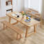 Bureau rectangulaire en bois massif Burlywood-109690983