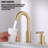 8 Inch Widespread Bathroom Faucet 3 Hole, Brushed Gold