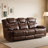 Jepum 3 - Piece Genuine Leather Manual Reclining Living Room Set with Cupholder & Storage-1195693334