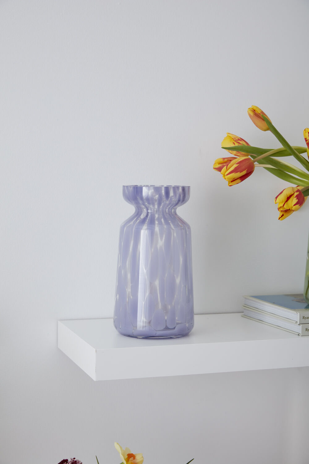 Aude 9.75'' Glass Table Vase, Purple
