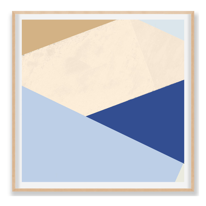 Blue Colorblock 3 Print by Goderwis, Kyle