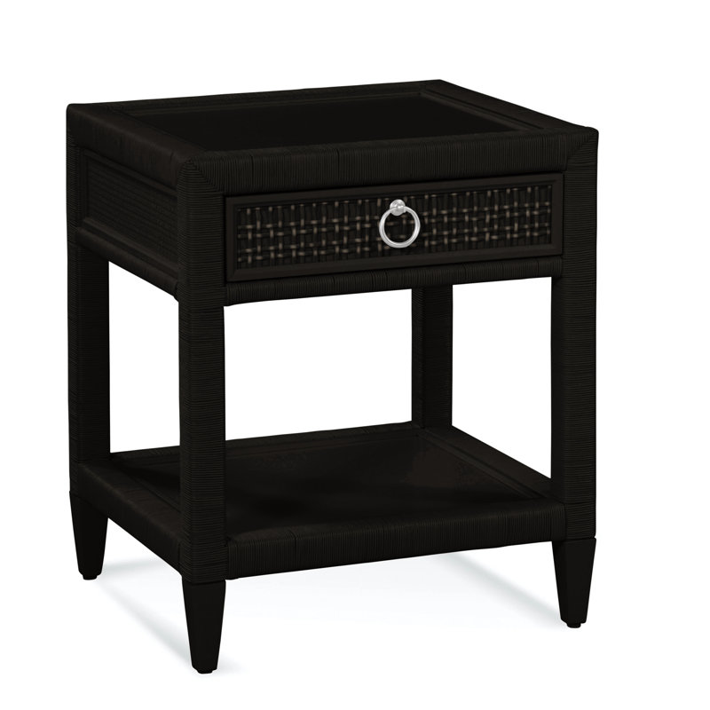 Monterey Nightstand, Antique Black, No, Satin Nickel