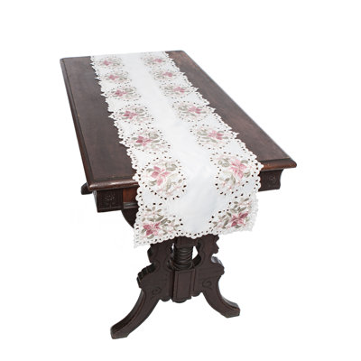 Albaugh Embroidered Cutwork Table Runner