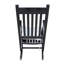 Chaise berçante en bois noir sans passe-partout-606097867
