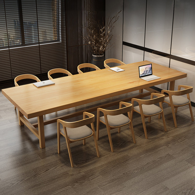 Table de conférence Burlywood, H 29,53 po x L 110,24 po x l 39,37 po