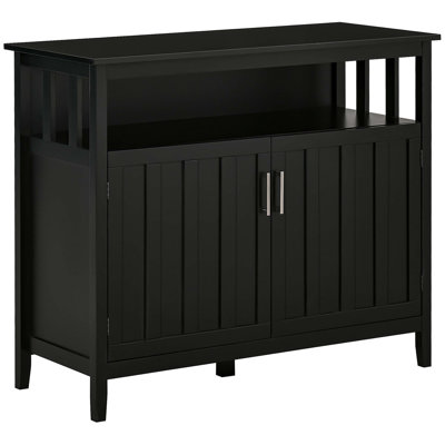 Buffet polyvalent avec tablettes réglables et 2 portes, parfait pour le vestibule et le rangement dans le salon