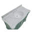 Ensemble de meuble-lavabo simple 48 po Twain avec comptoir vert sauge et comptoir en marbre de Carrare-456950525-430001989