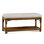 Summer Retreat Wicker Shelf Storage Bench