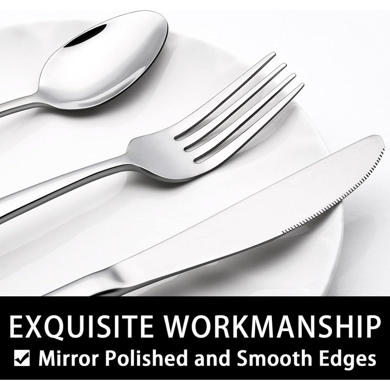 Latitude Run® Fruita Stainless Steel Flatware Set - Service for 8