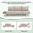 Outdoor Aluminum Patio Sofa with Cushions