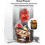 Presse-agrumes à pression froide Sifene, bouche large de 4,3 pouces, extracteur de jus à mastication lente sans BPA, facile à assembler et à nettoyer, efficace pour le céleri, les carottes et les légumes-feuilles, capacité de 45 oz (rouge)-120724532