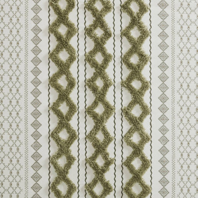 Imani 100% Cotton Tufted Chenille Shower Curtain