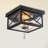 Black Outdoor Flush Mount