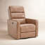 Fauteuil inclinable électrique pivotant en cuir Mila (ensemble de 2)-121439017