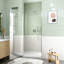 6Mm Tempered Glass 32" W X 72" Shower Door, Space Swing Full Seal Reversible Installation, Magnetic Soft-Close Feature-130848189