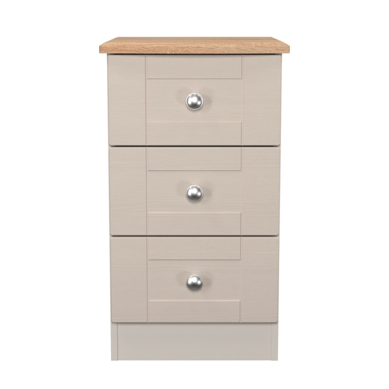 Ondrasek 40cm W Manufactured Wood Bedside Table, Beige