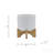 5" Chevron Planter W/ Stand, White