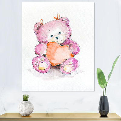 Happy Happy Day Happy Teddy II, reproduction d'art sur toile