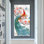 Vogue - Peinture sur toile avec cadre flottant