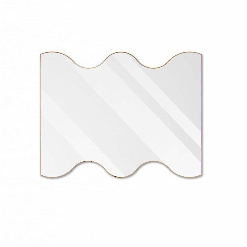 Rectangular Mirror Wall Mirror, Gold