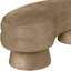 Banc rembourré en velours beige Zenna-1821666960