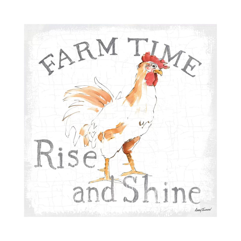 Farm Time Enamel by Avery Tillmon - Wrapped Canvas Print, 45.72 cm H x 45.72 cm W