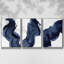«Passing Waves I», ensemble de 3 reproductions sur toiles-97708450-97708445