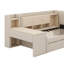 Lit de jour simple tapissier avec tiroirs, tablettes, armoires rabattables et table d'appoint-1845014460