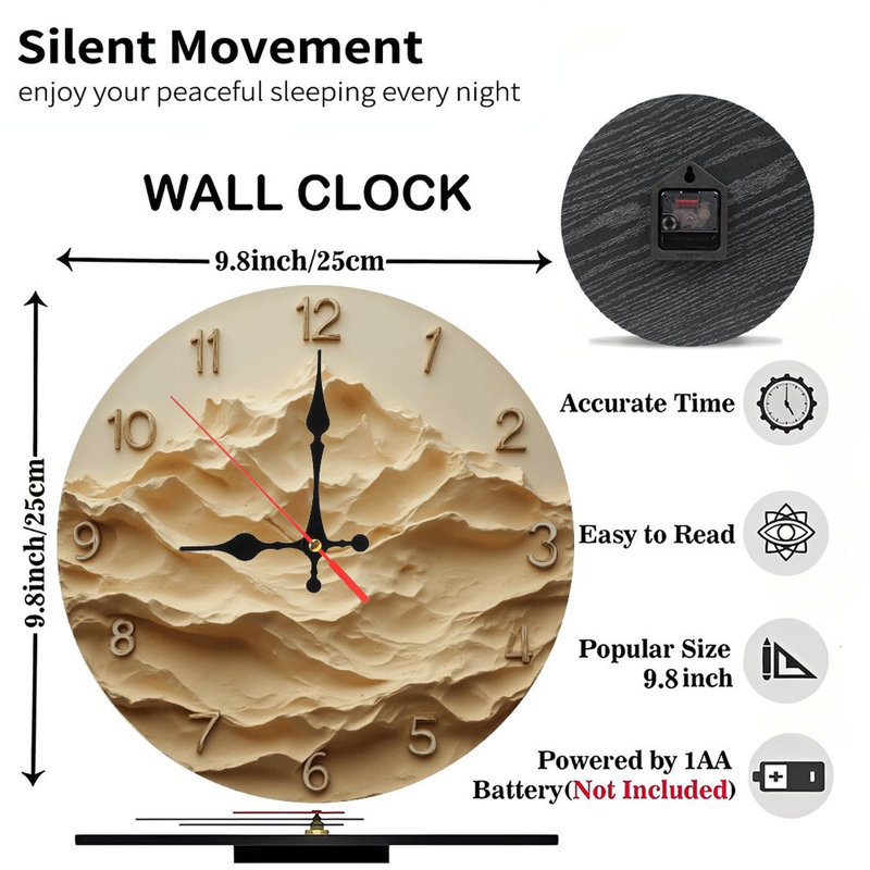 Minimalist Mountain Clock