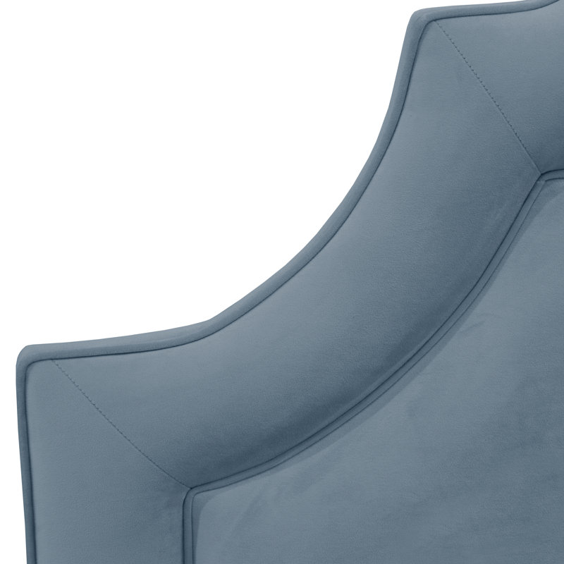 Avione Upholstered Standard Bed, Classic Ocean Velvet, Full