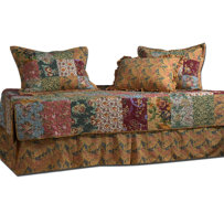 Antique Chic 5 Piece Reversible Daybed Cover Quilt Set