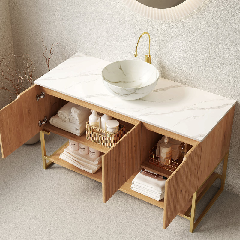 Freestanding Standard With Ceramic Top