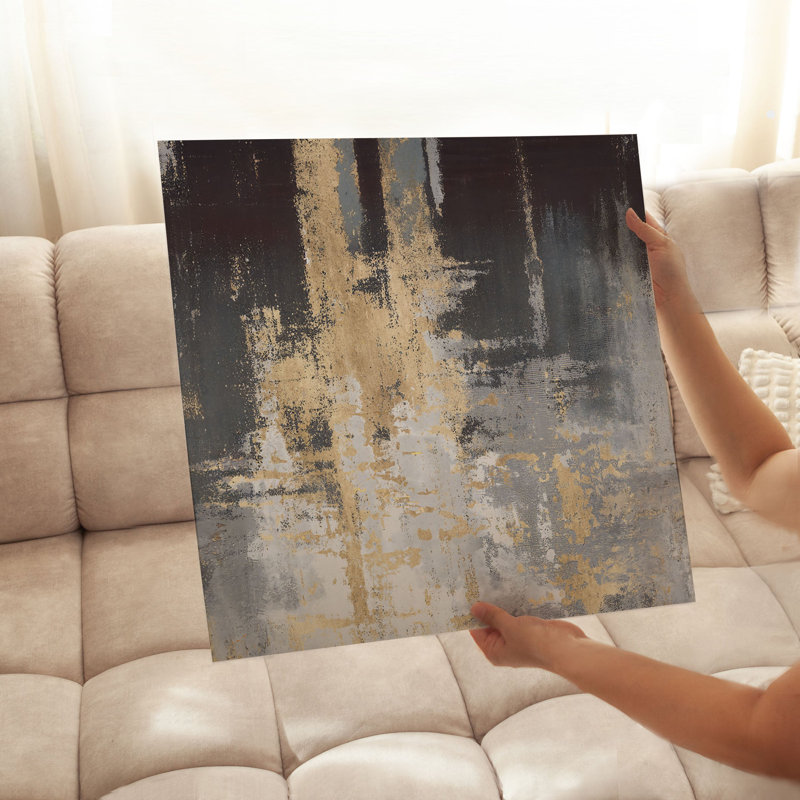 «Abstract Synchronicity of Color Transitional», reproduction d'art non encadrée, H 28 po x l 28 po