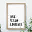 Love Always and Forever - Picture Frame Typography-62802598-62802601