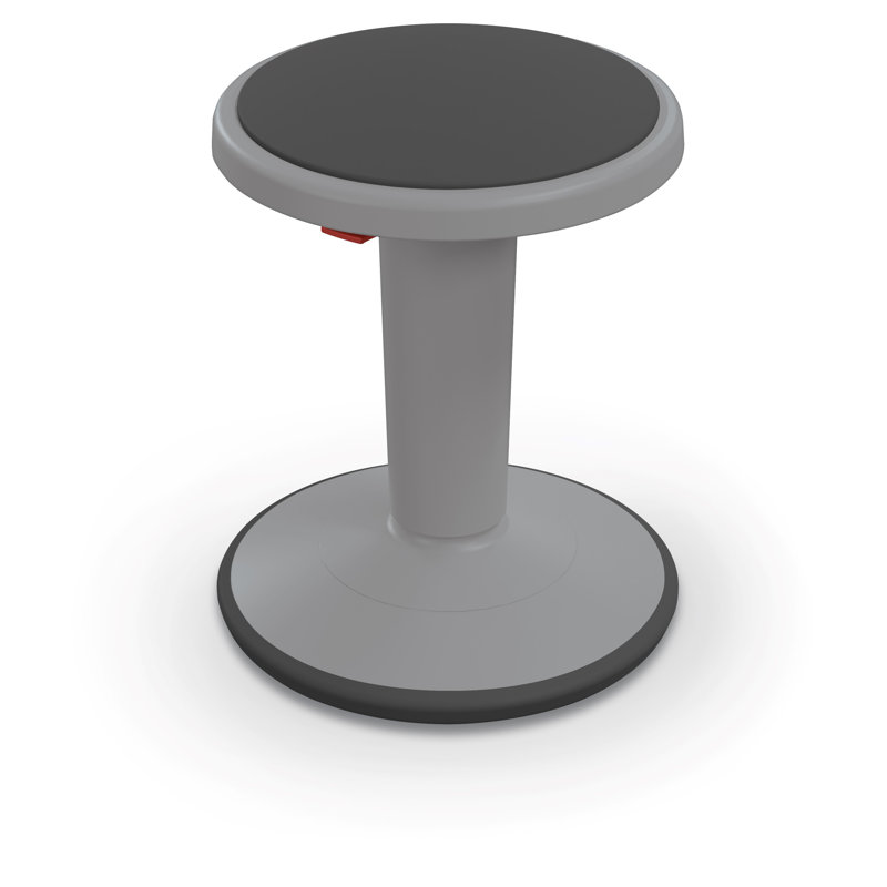 Tabouret actif à hauteur réglable Adelmina, H 18 po, Gris
