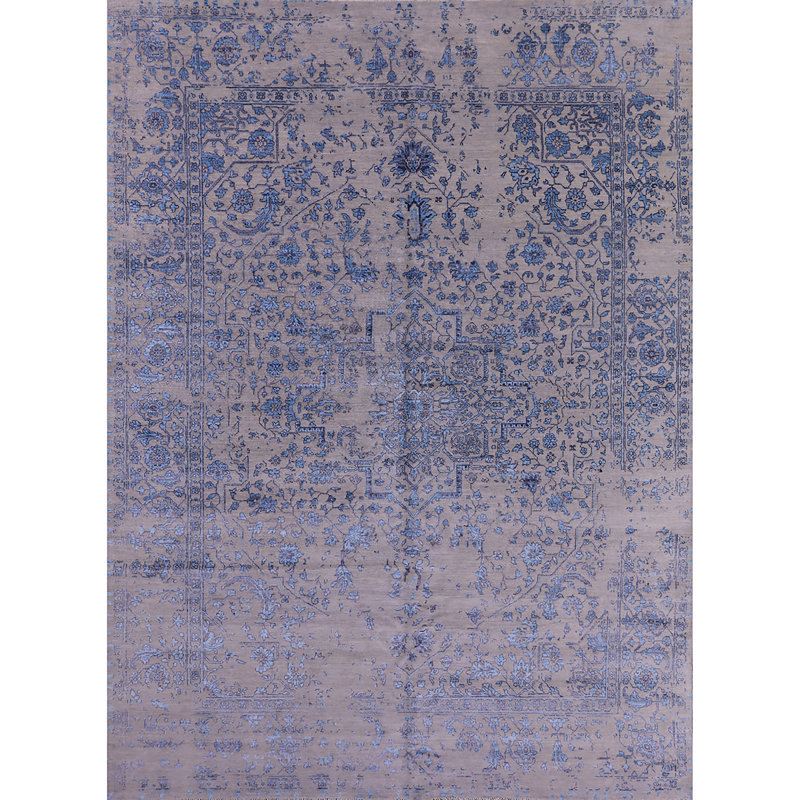 Tapis bleu Bourbonnais, Rectangle 4 pi x 6 pi