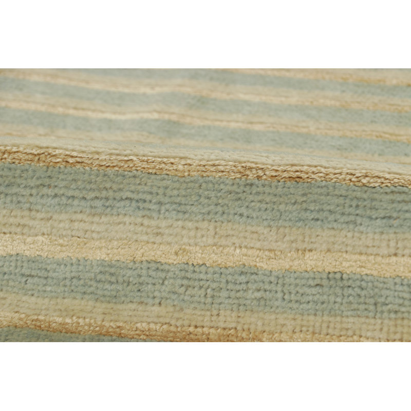 Rug & Kilim’S Modern Art Deco-Inspired Rug In Gold And Blue Geometric Patterns