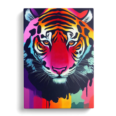 Painted Tiger No.6 Abstract - Wall Art