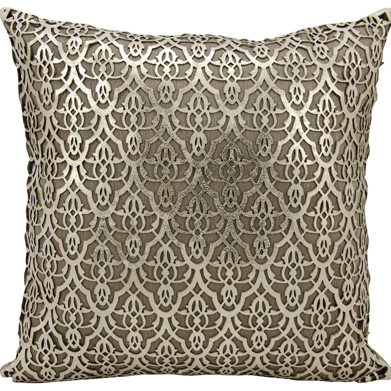 Couture Throw Pillow, Gold/Beige