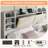 Billericay Upholstered Bed Frame With 4 Storage Drawers, Wooden Bed Frame With 47.2" Bookcase Headboard, Platform Bed With Charging Station/no Box Spring Needed,King-102834369