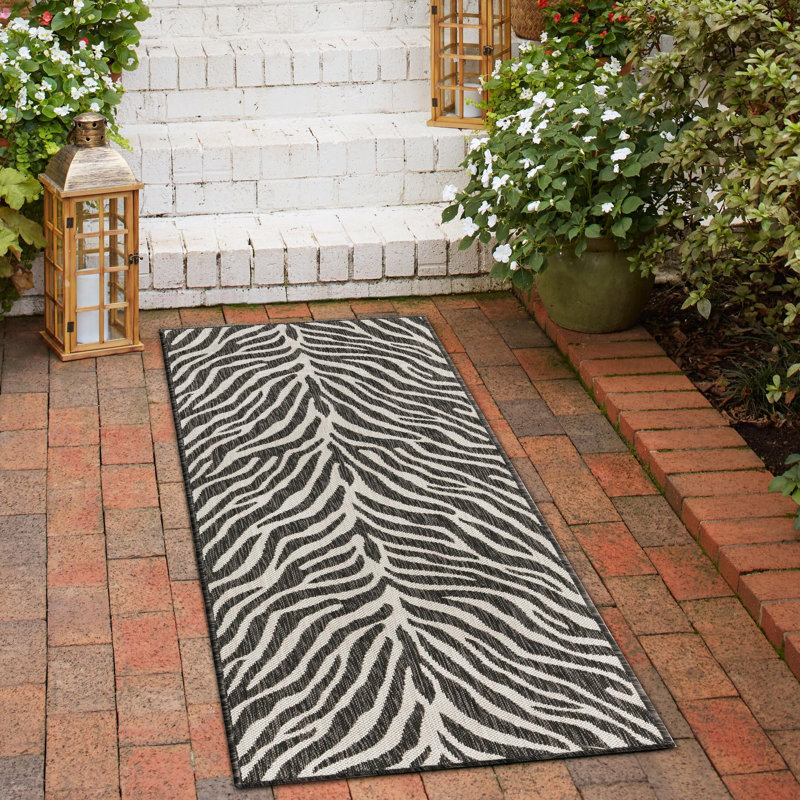 Phocas Animal Print Indoor / Outdoor Rug, Runner 2' x 6'