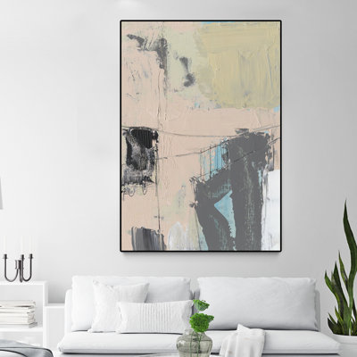Reproduction d’art sur toile, "Pink-A-Boo I" par Jennifer Goldberger