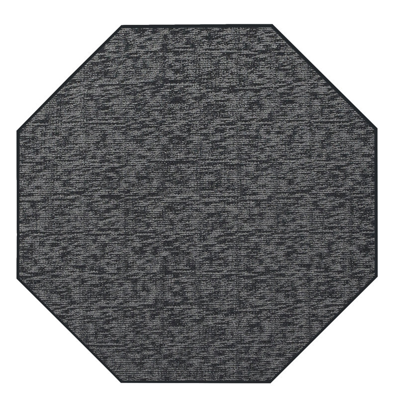 Tapis gris foncé, Octogone 7 pi