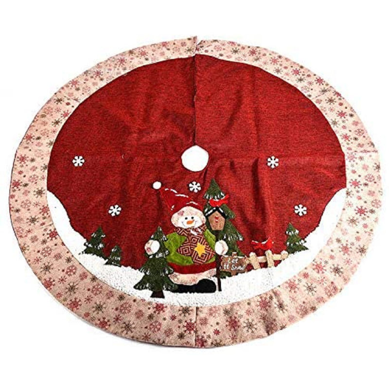 Tapis de Noël pour arbre de Noël avec père Noël