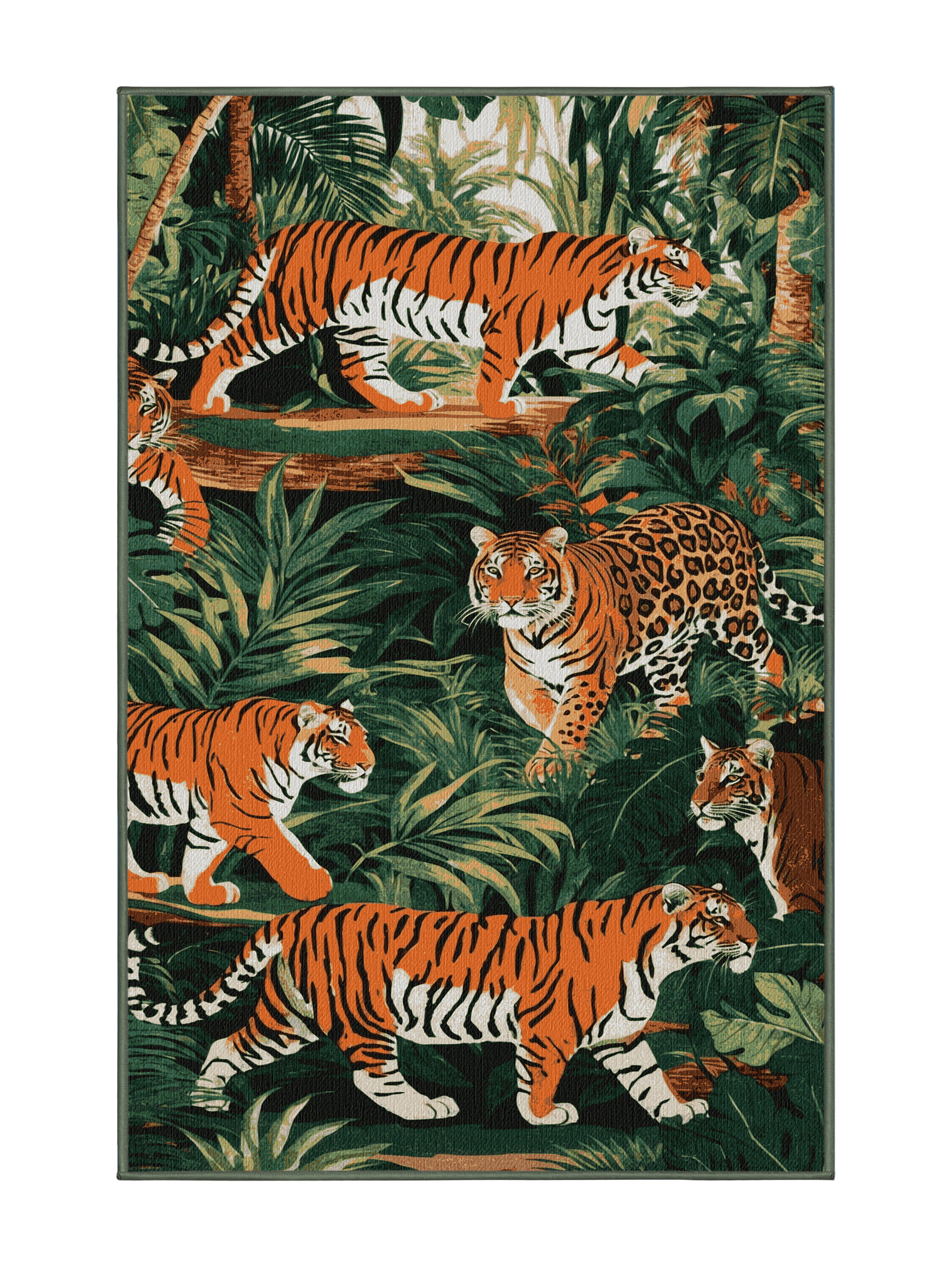 Dakota Fields Washable Jungle Cat Big Cats Area Rug | Wayfair